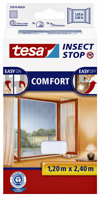 Tesa - INSECTHOR 55918 für Fenster 1.2x2,4 m Weiß