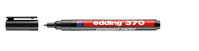 Edding - Filz -Tip Edding 370 Runde 1mm schwarz