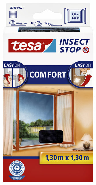 Tesa - INSECTHOR 55396 für Fenster 1.3x1,3 m schwarz