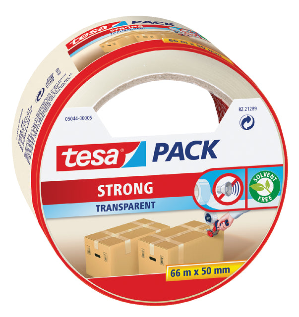 TESA - Verpackung 50 mmx66 m transparent Blister PP