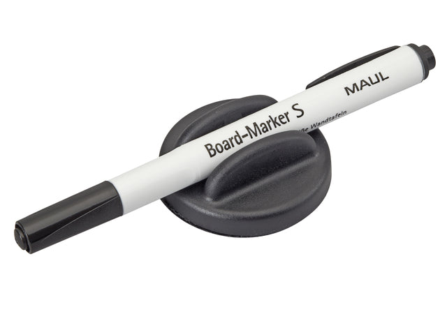 Maul - Brettwischermagnet mit Whiteboard -Marker S schwarz