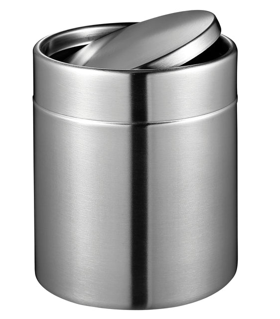 EKO - Tischabfälle Bin Schwung Mat Edelstahl 1,5 l