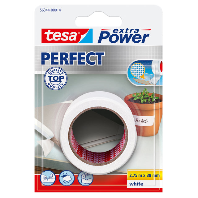 Tesa - Reparatur 56344 Perfekt 38 mmx2,75 m Weiß