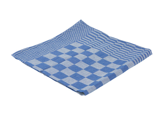 CleanInQ - Geschirrtuchblock Marine CA 65x65cm Blau | 16 Stücke