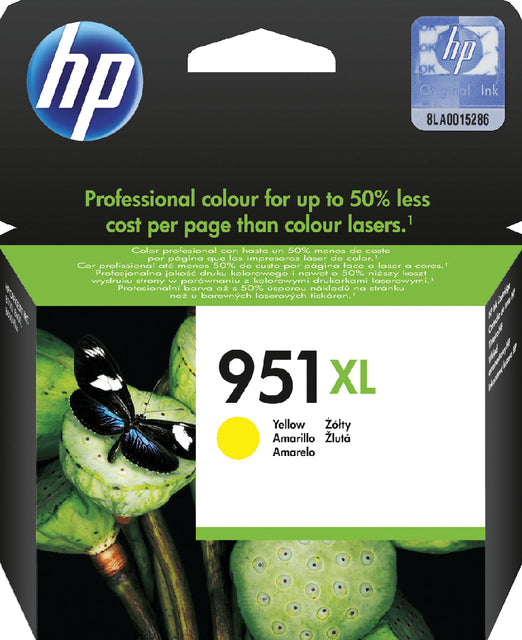 HP - Inkcartridge 951XL, 1.500 Seiten, OEM CN048AE, Geel