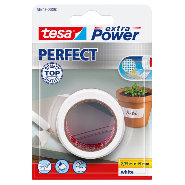 Tesa - Reparatur 56342 Perfekt 19mmx2,75 m Weiß