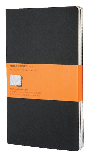 Moleskine - Schrift 130x210mm lijn160blz groß schwarz