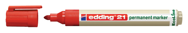 Edding -Filz -Tip Edding 21 Eco um Red 1,5-3mm | 10 Stücke