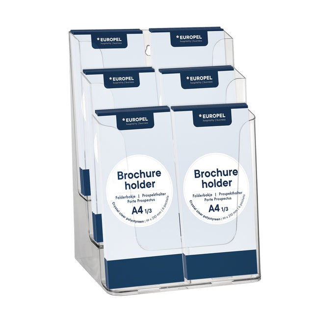 Europel - Ordnerhalter 6 Vaks 1/3 A4 Transparent