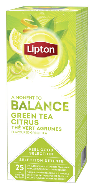 Lipton - Tee Balance Grüne Tee Zitrusfrüchte 25x1.5gr | 6 Stücke