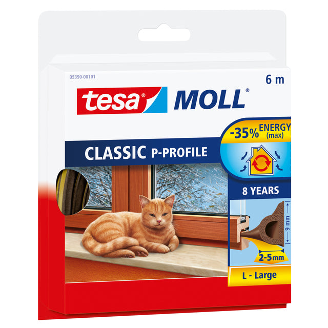 Tesa - Moll Classic Tour Strip P -Profil, 6 m, braun