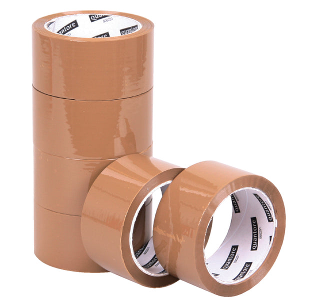 Quantore - Verpackung 50mmx60m pp Br | 6 Stücke