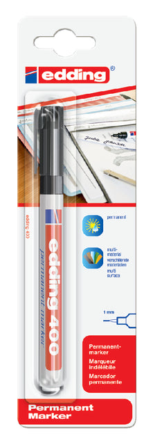 Edding - Permanent Marker 400 Black, auf Blister