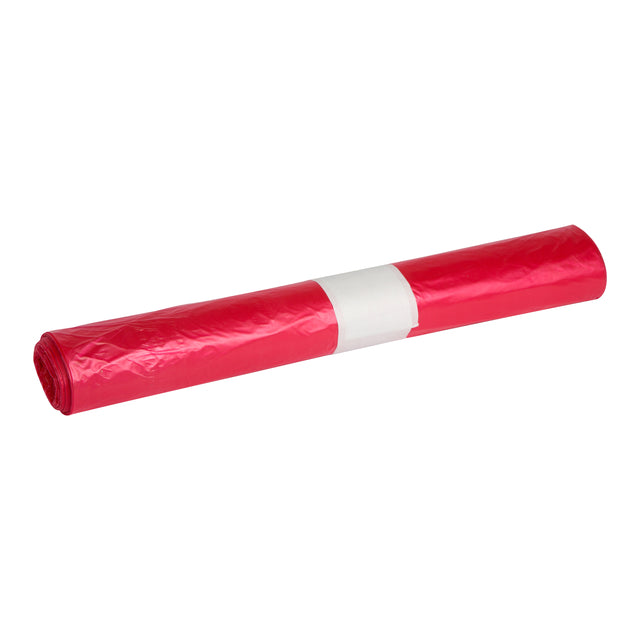 Powersterko - Abfallbeutel HDPE T25 70x110 cm 120L rot | 25 Stücke