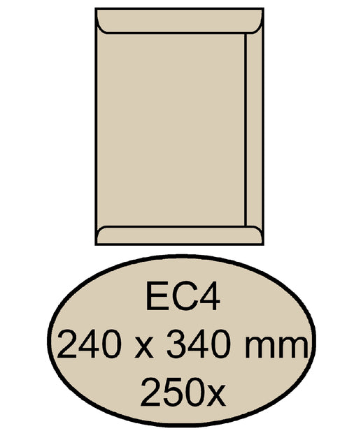 Quantor - Hüllkur EC4 240x340 120gr Cremekafft