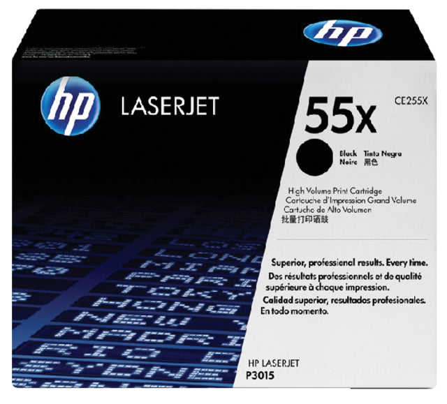 HP - Toner 55x, 12 500 Seiten, OEM CE255X, Schwarz