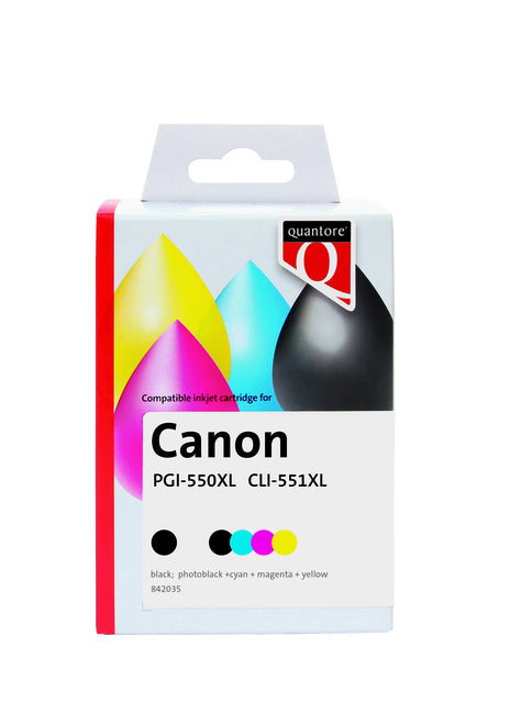 Quantore-Inkcartridge Canon PGI-550XL CLI-551XL