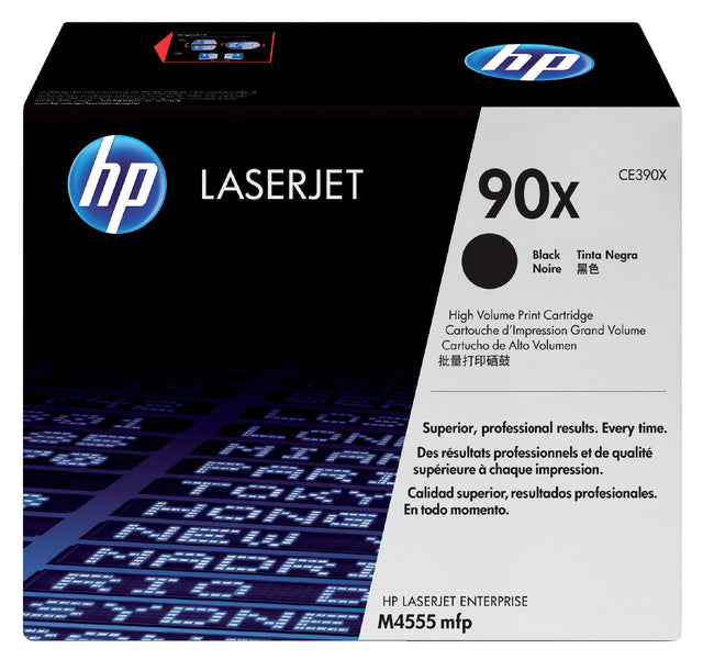 HP - Toner 90x, 24.000 Seiten, OEM CE390X, Schwarz