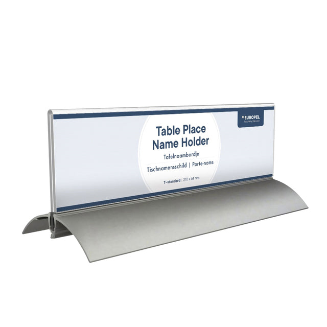 Europel - Tabelle Name Board 2 61x210mm Acrylaluminium
