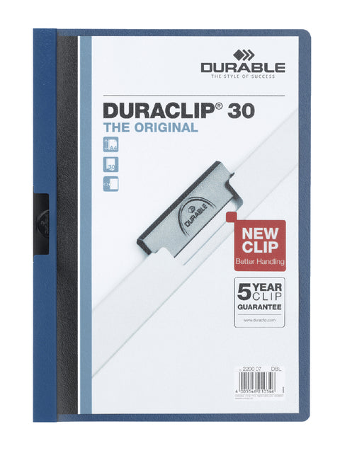 Langlebig - klemmap duraclip original 30 dunkelblau