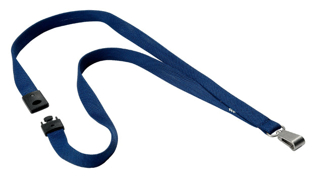 Langlebig - Textilkabel 8127 mit Carabiner Nacht blau