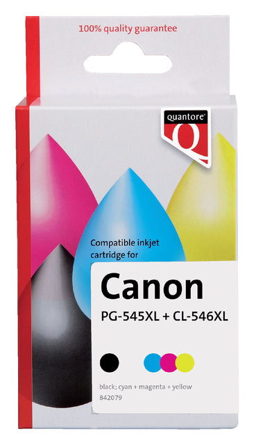 Quantore-Ink-Kartusche Can PG-545XL CL-546XL SWKL