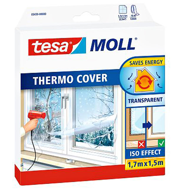 Tesa - Isolationsöl Moll 05430 für Windows 1,5mx1,7m transparent | 6 Stücke