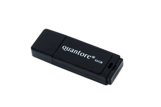 Quantore - USB Stick 32 GB 2.0 Schwarz | 100 Stück