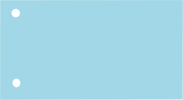 Elba - Scheidungsstreifen 225x120mm 190gr blau