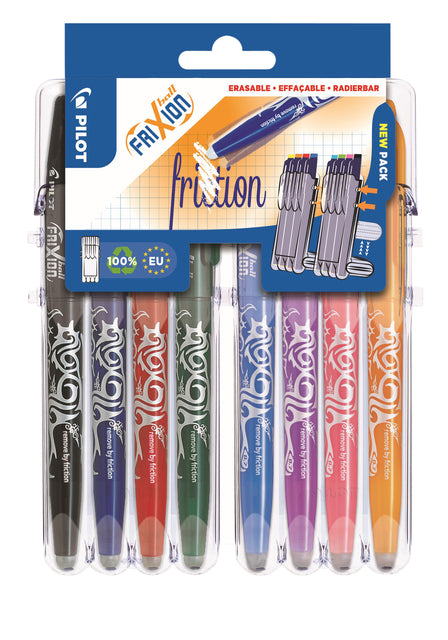 Pilot - Rollerpen Frixion set2go BL -Fr7 0551591 0,35 mm auf 8 Stück ASD eingestellt