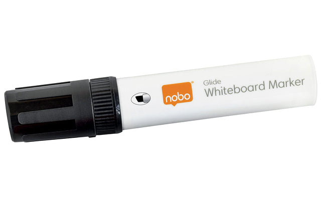 Nobo - Whiteboardmarker Glide Slanted Black 12mm | 4 Stücke