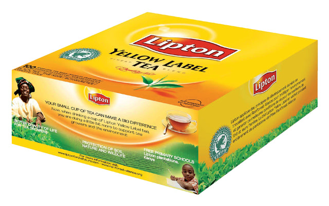 Lipton - Tea Yellow Etikett mit Umschlag 100x1.5gr | 12 Stücke