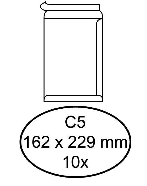 Quantore - Umschlag Deed C5 162x229 100gr ZK WT | 50 Stück