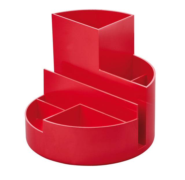 Maul - Schreibtisch Organizer Penbak Roundbox Ø14x12,5 cm, 7 - 85% recyceltes Kunststoff rot