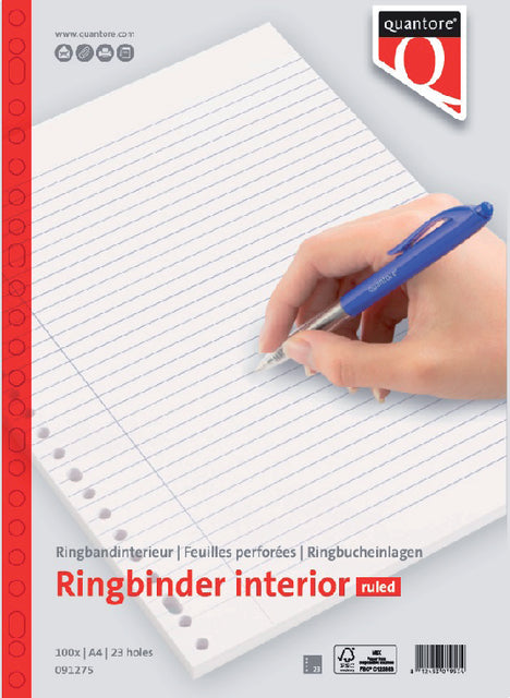 Quantor - Innenraum A4 23r Linie 70gram 100vel
