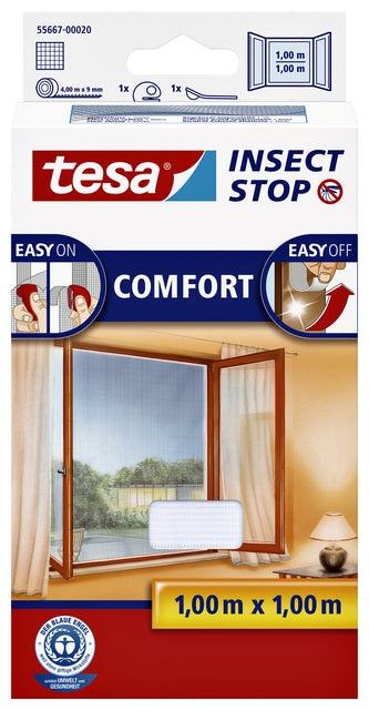 Tesa - INSECTHOR 55667 für Fenster 1x1m weiß