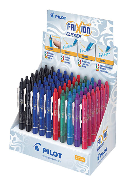 Pilot - Rollerpen Pilot Frixion Clicker Medium Assorti