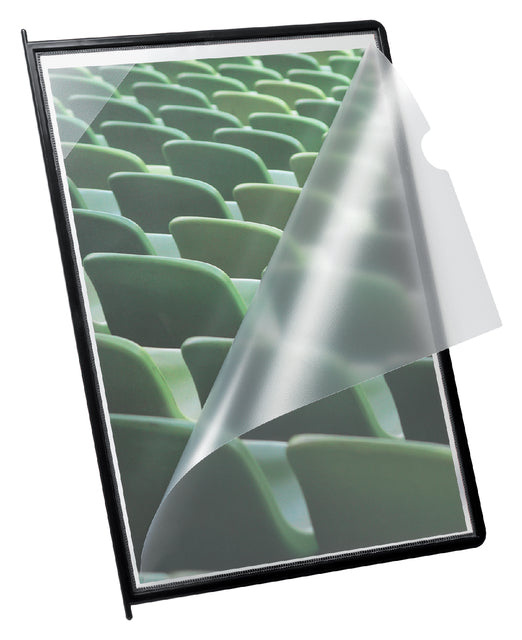 Quantore-Infotas djois flex-o-Frame mit Pen A4 ZW | 10 Stücke