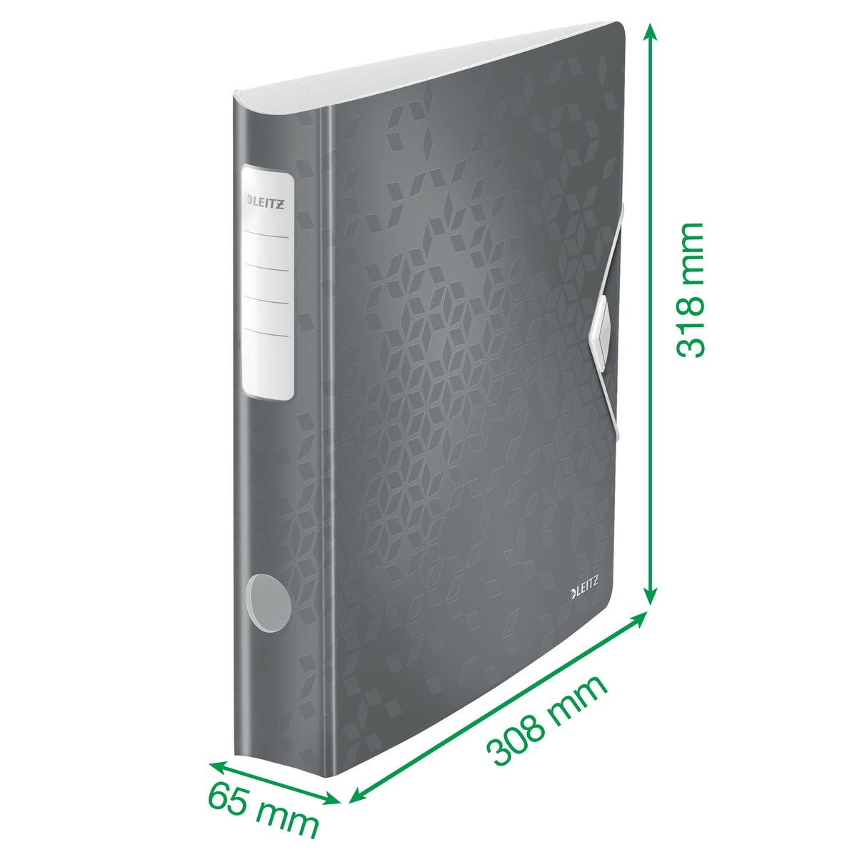 Leitz - WOW-Ordner Aktiver Rücken 6,5 cm, weiß
