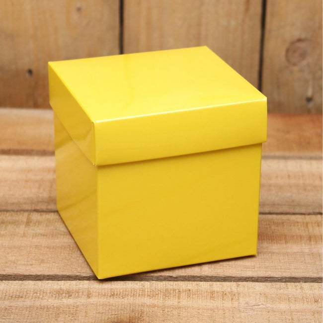 Bonbon doosjes - Chocolade doosje - Geel 122 basic - 24 stuks
