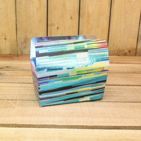 Bonbon doosjes - Chocolade doosje - Flash blauw metallic LAAG - 24 stuks