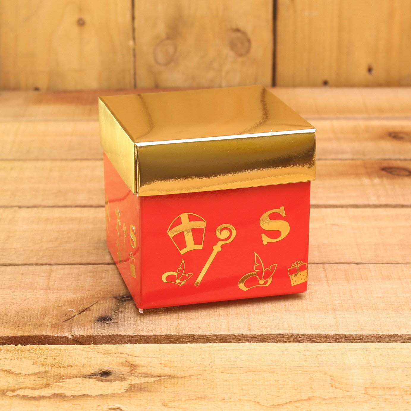 Bonbon doosjes - Chocolade doosje - Sint rood goud - 24 stuks