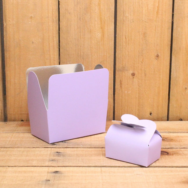 Bonbon doosjes - Chocolade doosje - Pastel lila HOOG - 24 stuks