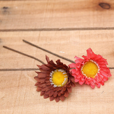 Bonbon doosjes - Chocolade doosje - Magenta mini Gerbera - 24 stuks