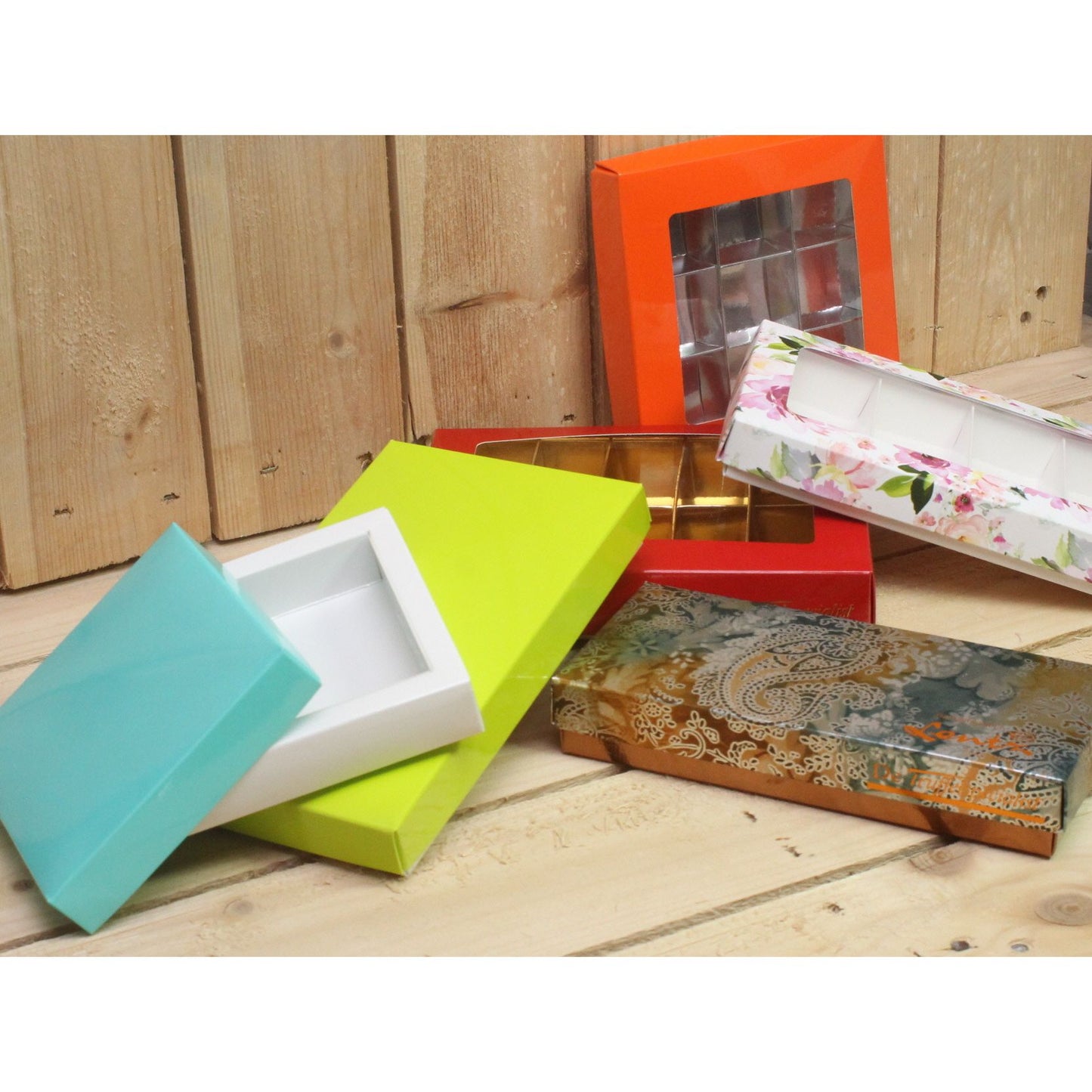 Bonbon doosjes - Chocolade doosje - Presentatiedoos venster - 24 stuks