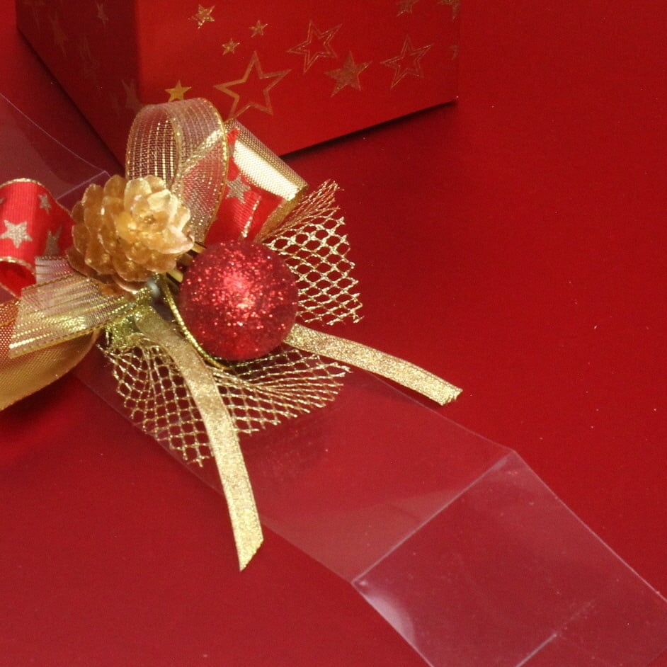 Bonbon doosjes - Chocolade doosje - Rood mat sterren banderol - 24 stuks