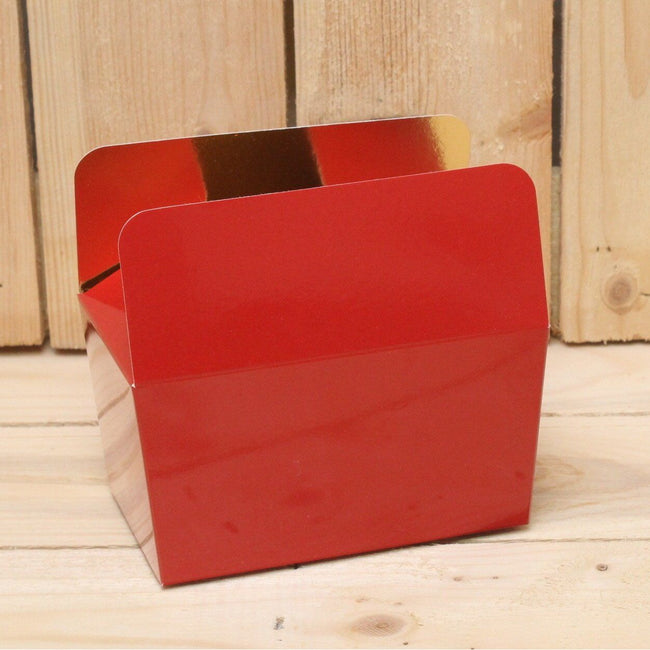 Bonbon doosjes - Chocolade doosje - Warm rood LAAG - 24 stuks
