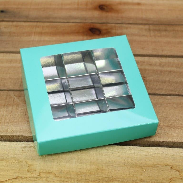 Bonbon doosjes - Chocolade doosje - Zeegroen 135 basic - 24 stuks