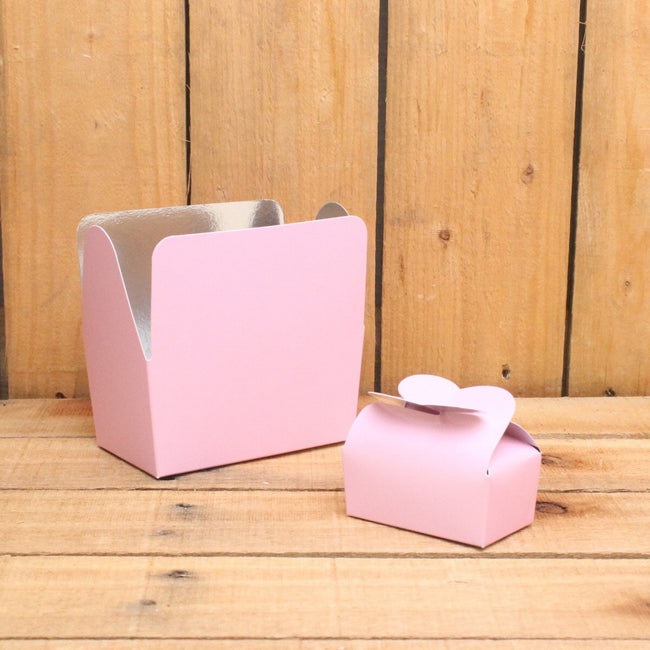 Bonbon doosjes - Chocolade doosje - Pastel roze HOOG - 24 stuks