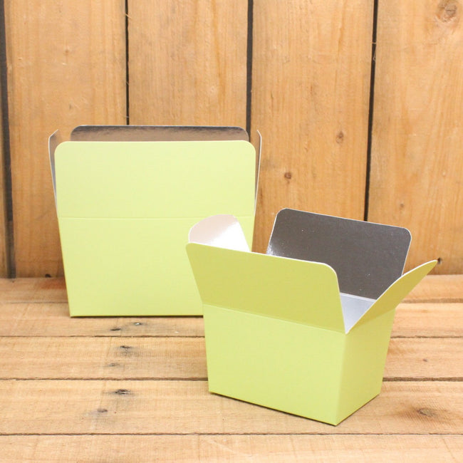 Bonbon doosjes - Chocolade doosje - Pastel groen LAAG - 24 stuks